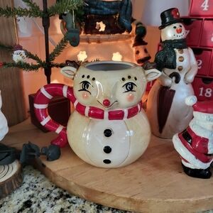 Johanna Parker Transpac NEW Large 5.25 In Christmas Reindeer Mug